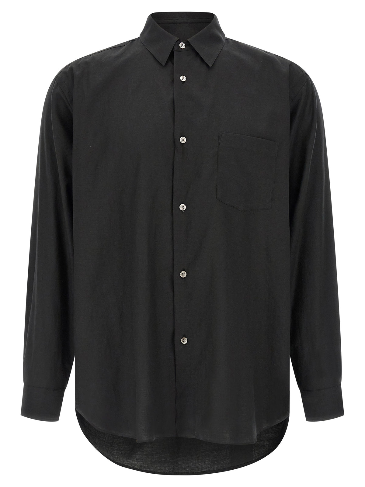 SSSTEIN Black Cotton Blouse - Luxurious Style for Men