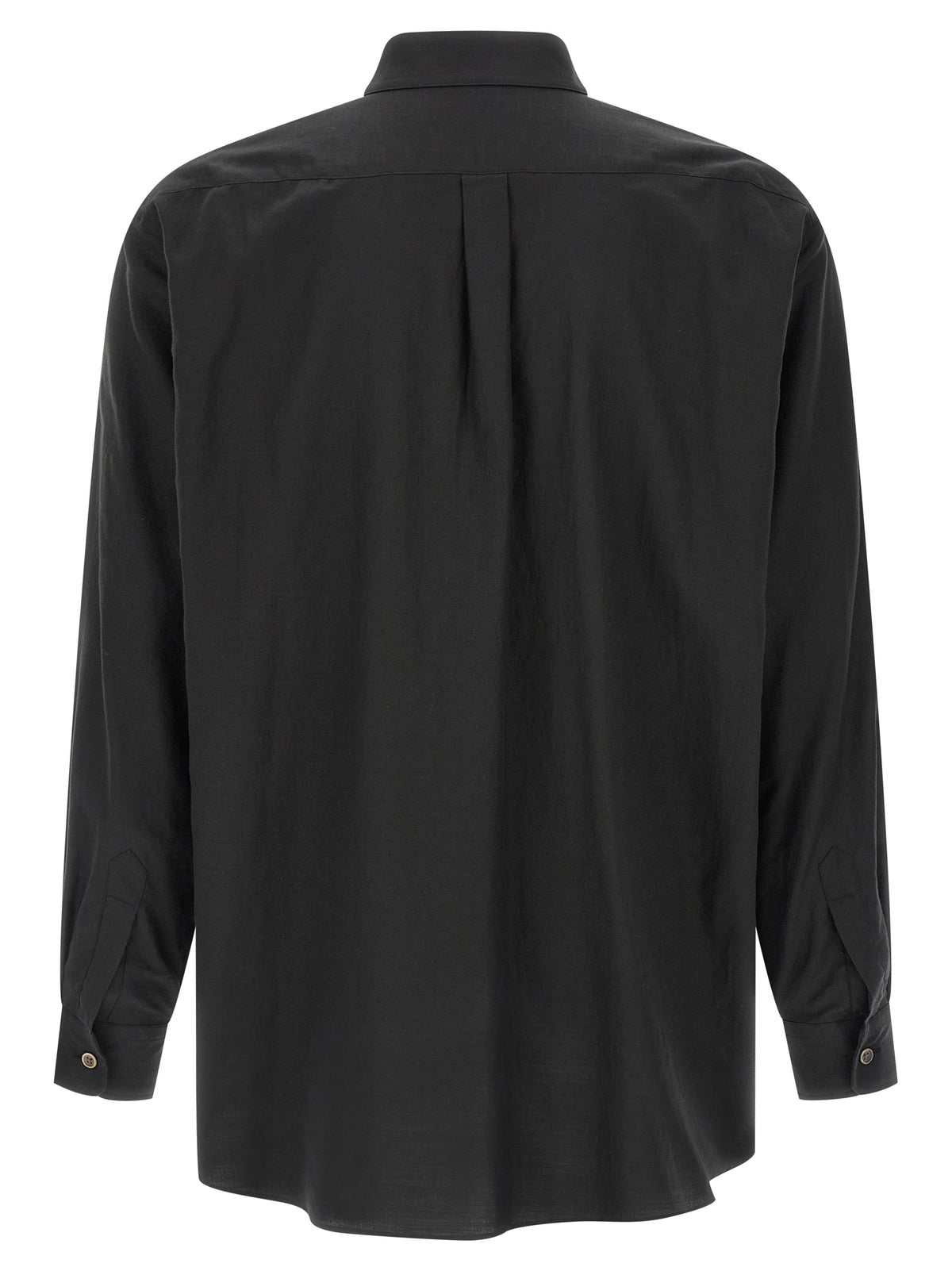 SSSTEIN Black Cotton Blouse - Luxurious Style for Men