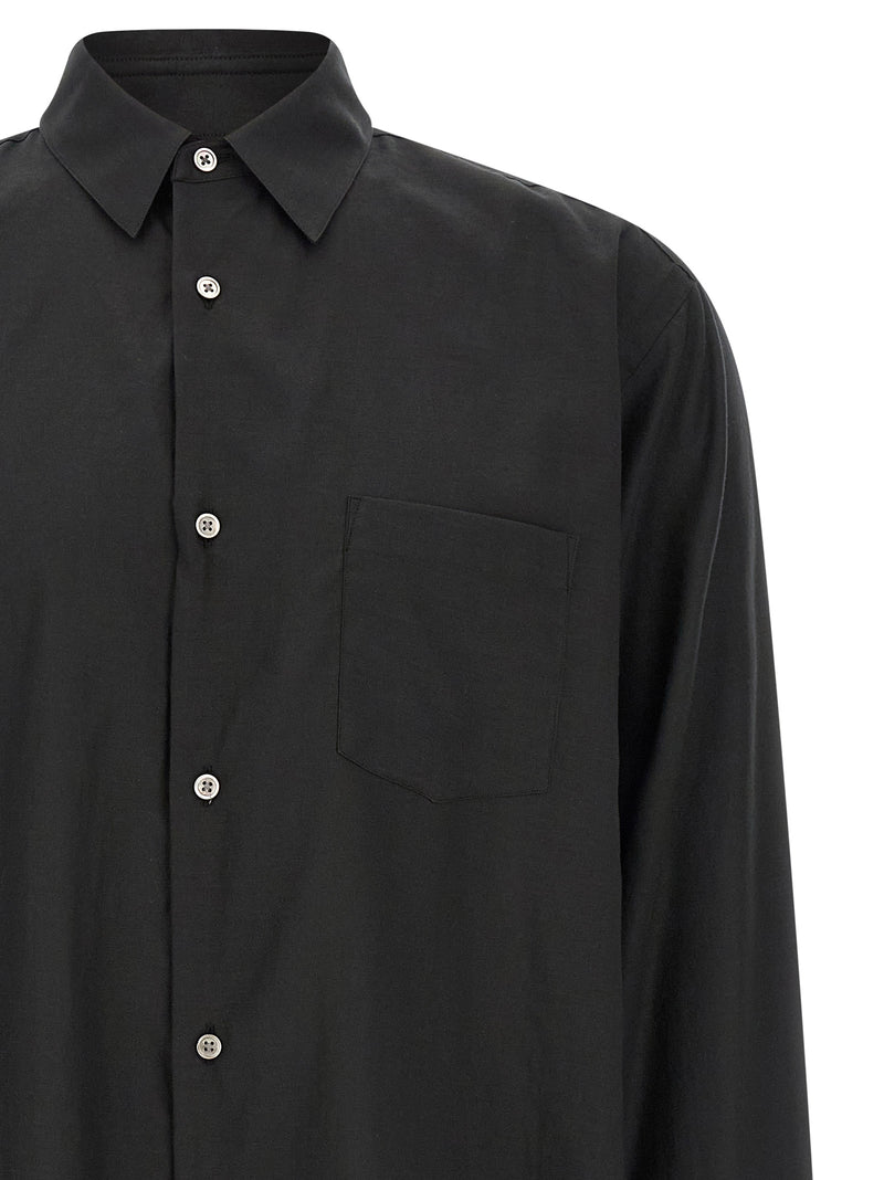SSSTEIN Black Cotton Blouse - Luxurious Japanese Design