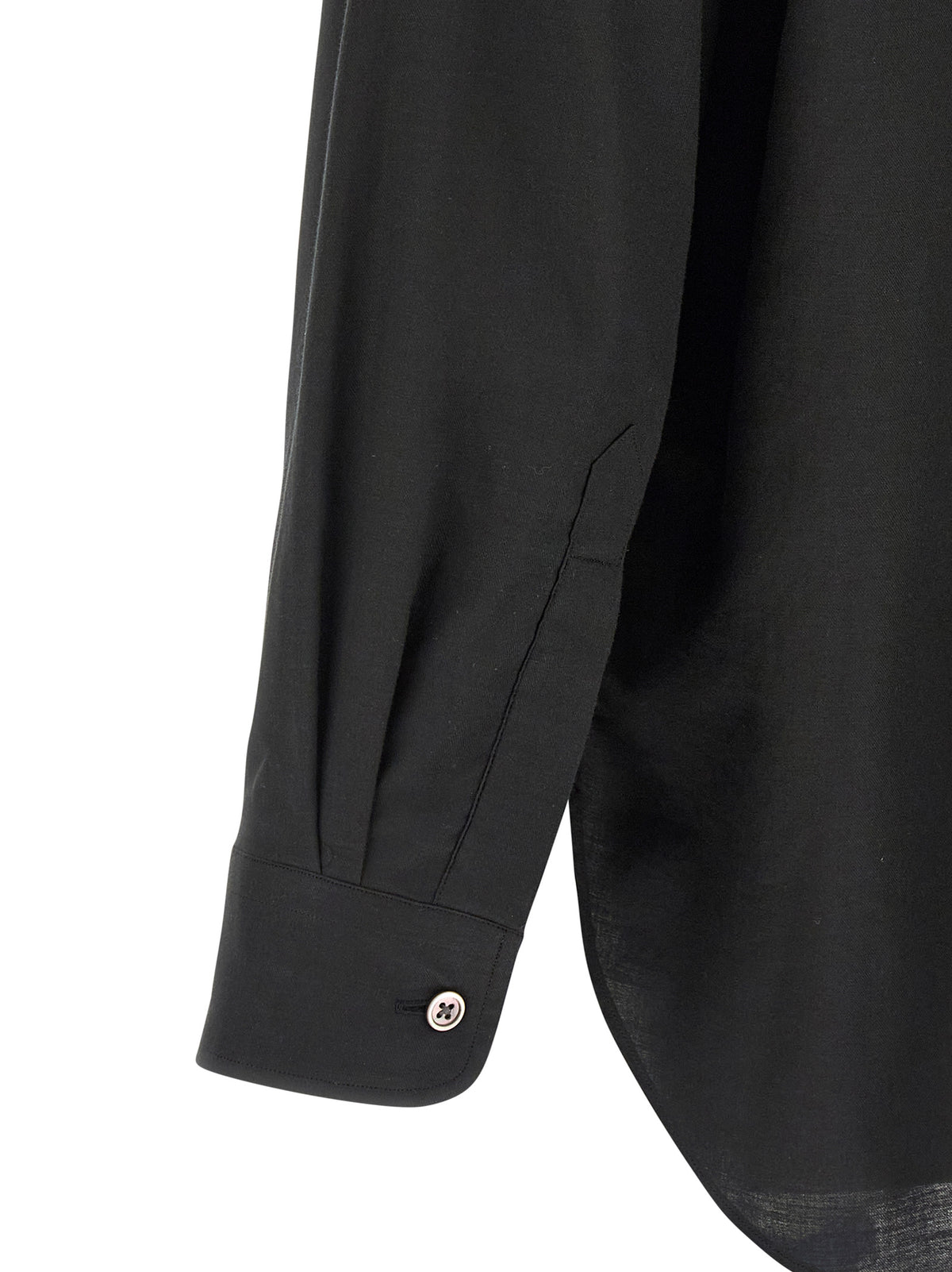 SSSTEIN Black Cotton Blouse - Luxurious Style for Men