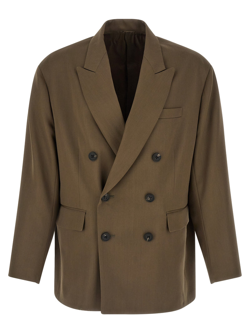SSSTEIN Bicolor Wool Blazer - Green