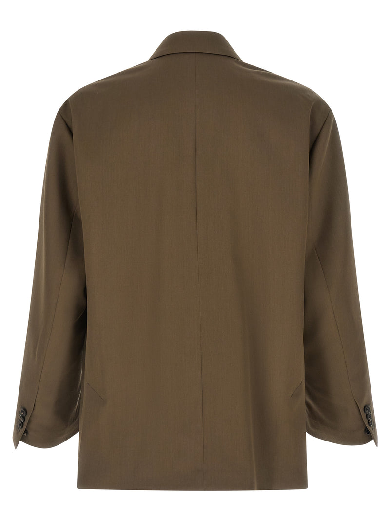 SSSTEIN Bicolor Wool Blazer - Green