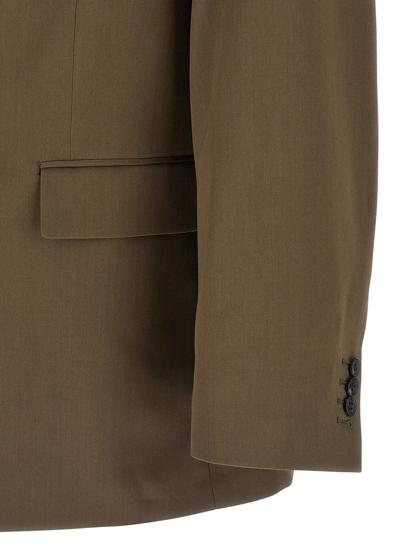 SSSTEIN Bicolor Wool Blazer - Green