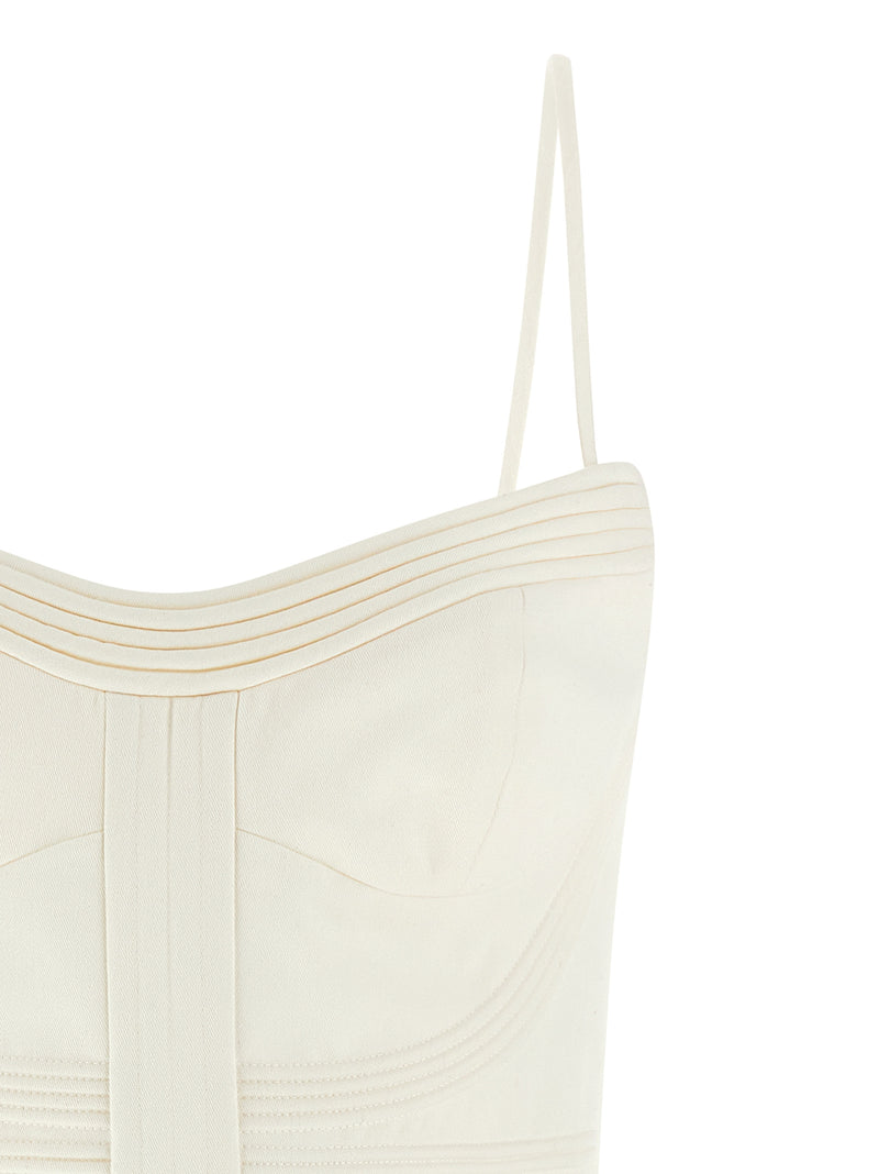 Zimmermann Rebellion White Cotton Mini Dress