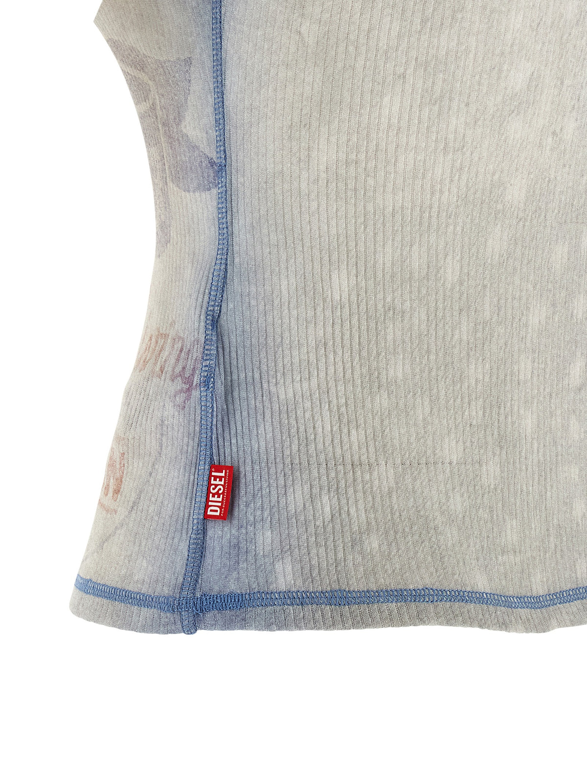 T-shirt en coton bleu Diesel