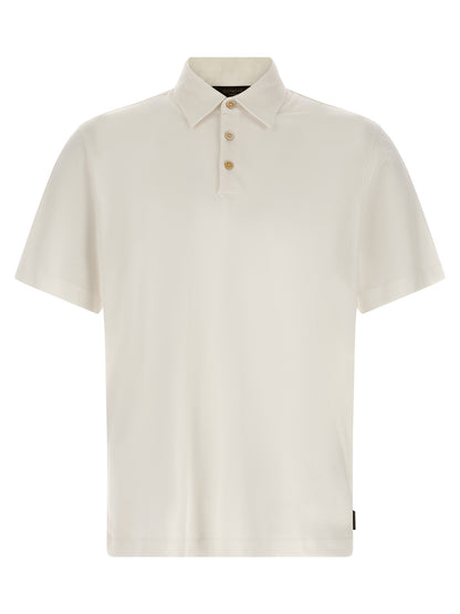 ZANONE White Cotton Polo Shirt