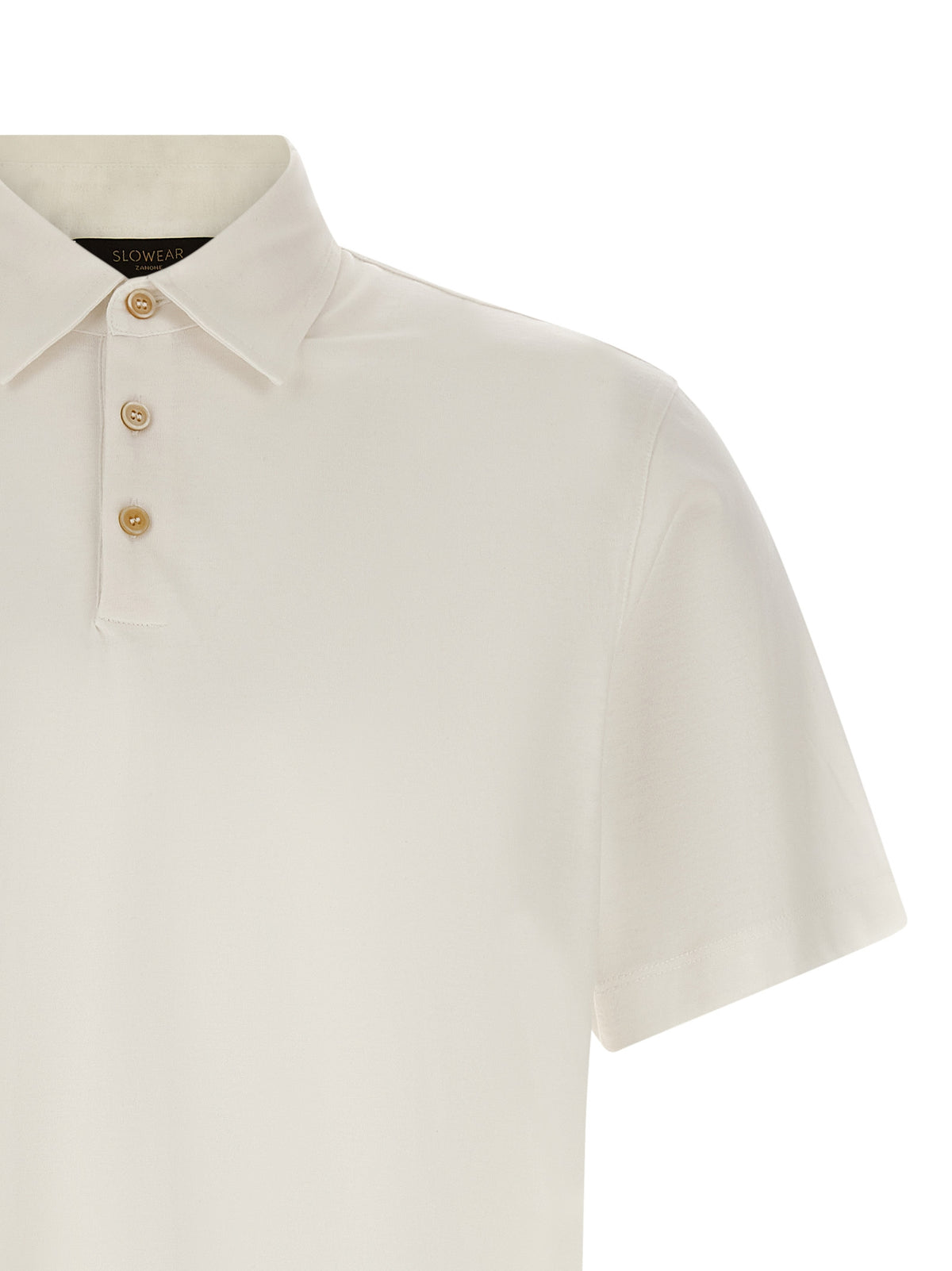 Polo ZANONE en coton blanc