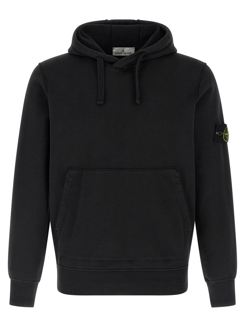 Stone Island Black Cotton Sweatshirt
