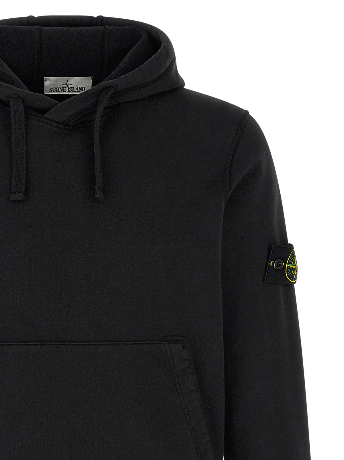 Stone Island Black Cotton Sweatshirt