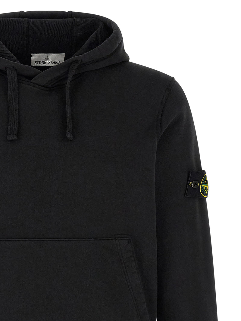 Stone Island Black Cotton Sweatshirt