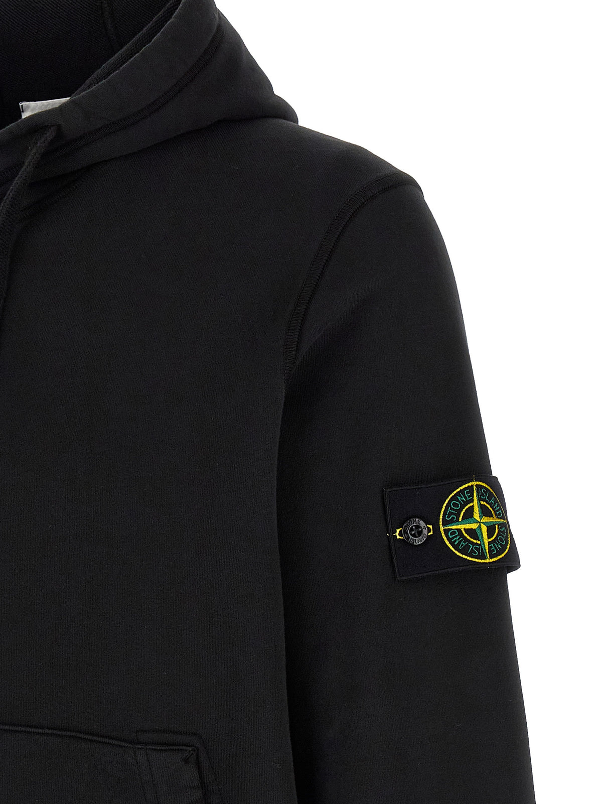 Stone Island Black Cotton Sweatshirt