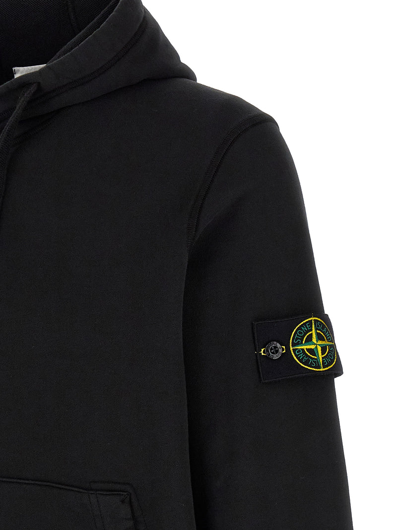 Stone Island Black Cotton Sweatshirt