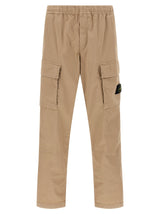 Pantalon cargo Stone Island en coton beige
