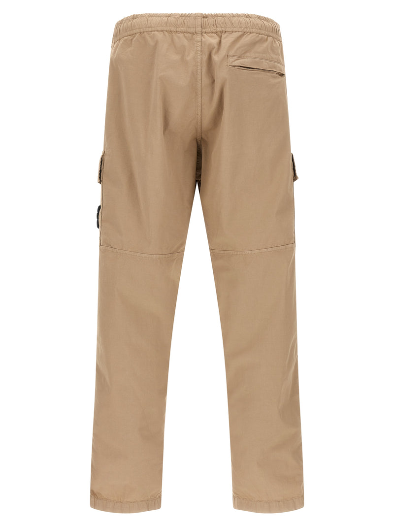 Pantalon cargo Stone Island en coton beige