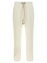 Moncler Grenoble White Polyester Joggers (Workout Pants)