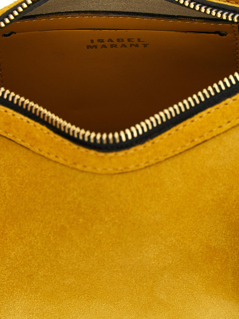 Isabel Marant Oskan Moon Bicolor Calfskin Shoulder Bag