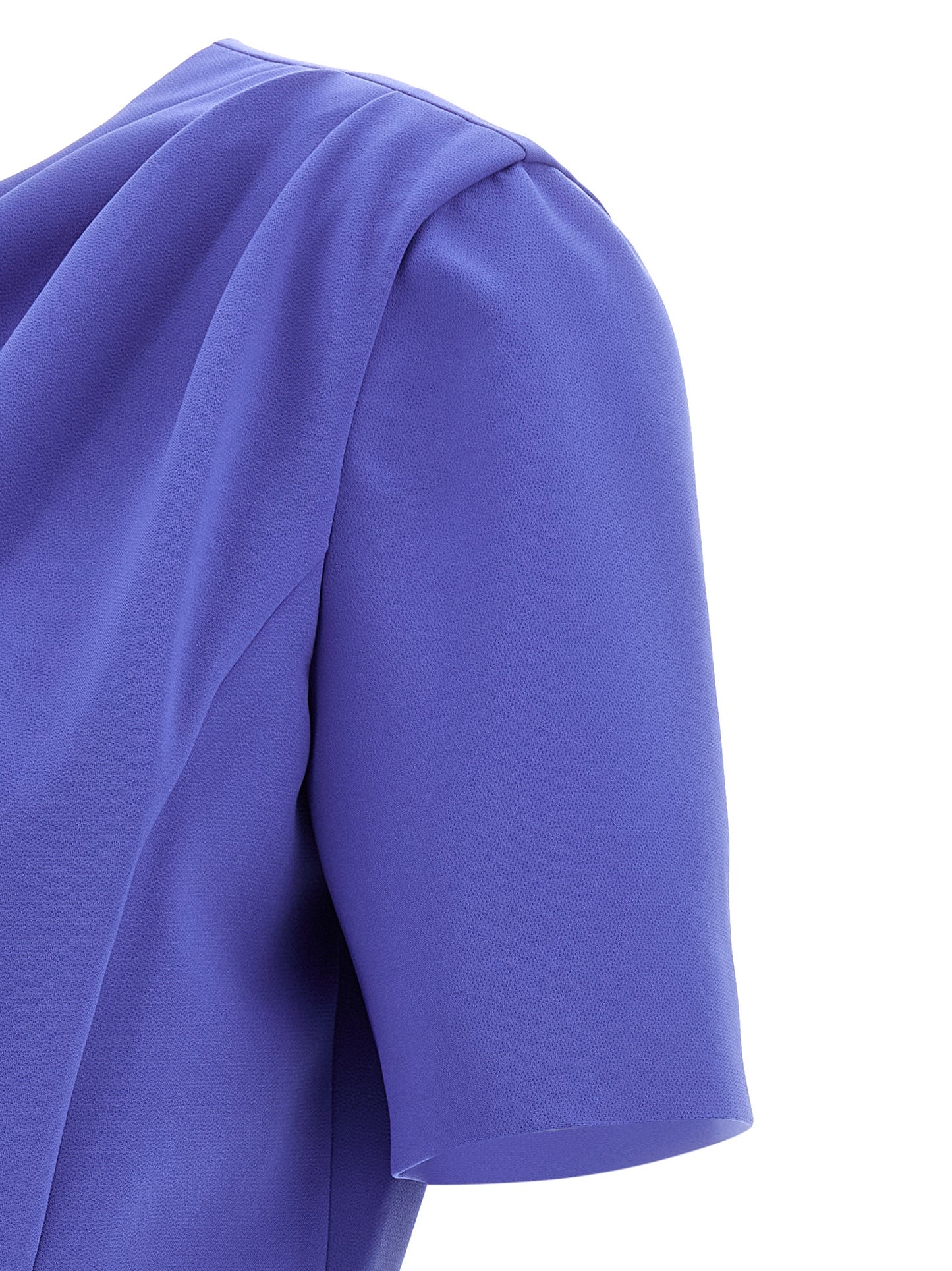 Carolina Herrera Blue Polyester Midi Dress
