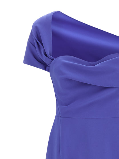 Carolina Herrera Blue Polyester Long Dress