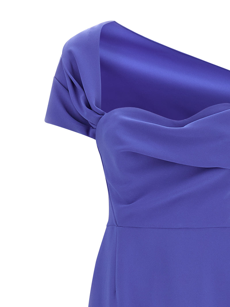 Carolina Herrera Blue Polyester Long Dress