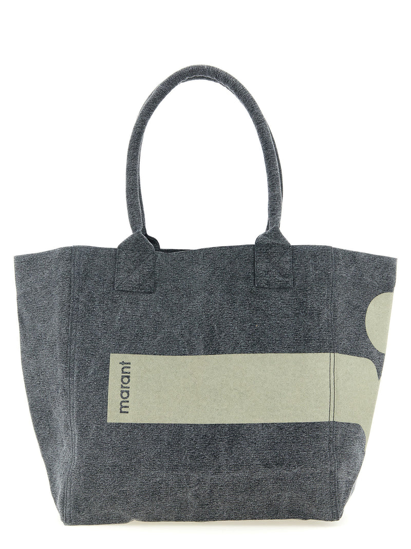 Isabel Marant Small Yenky Black Cotton Tote Bag