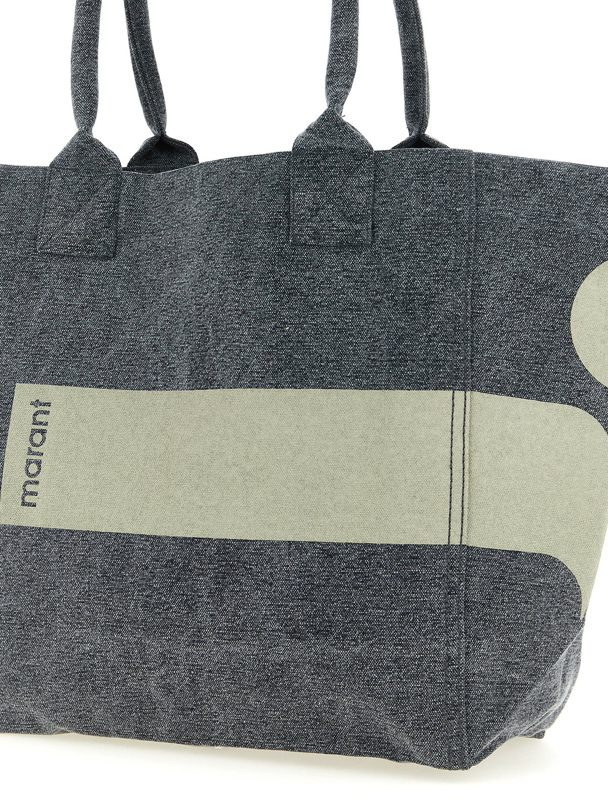 Isabel Marant Small Yenky Black Cotton Tote Bag