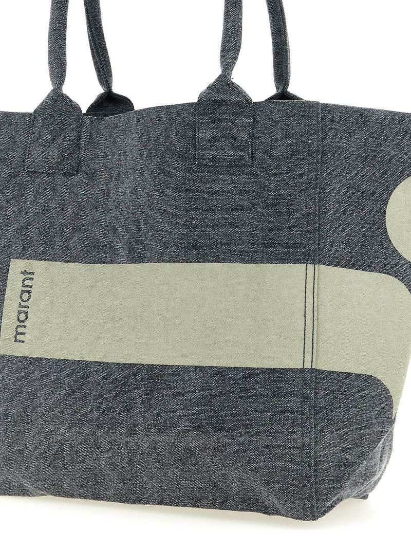 Isabel Marant Small Yenky Black Cotton Tote Bag