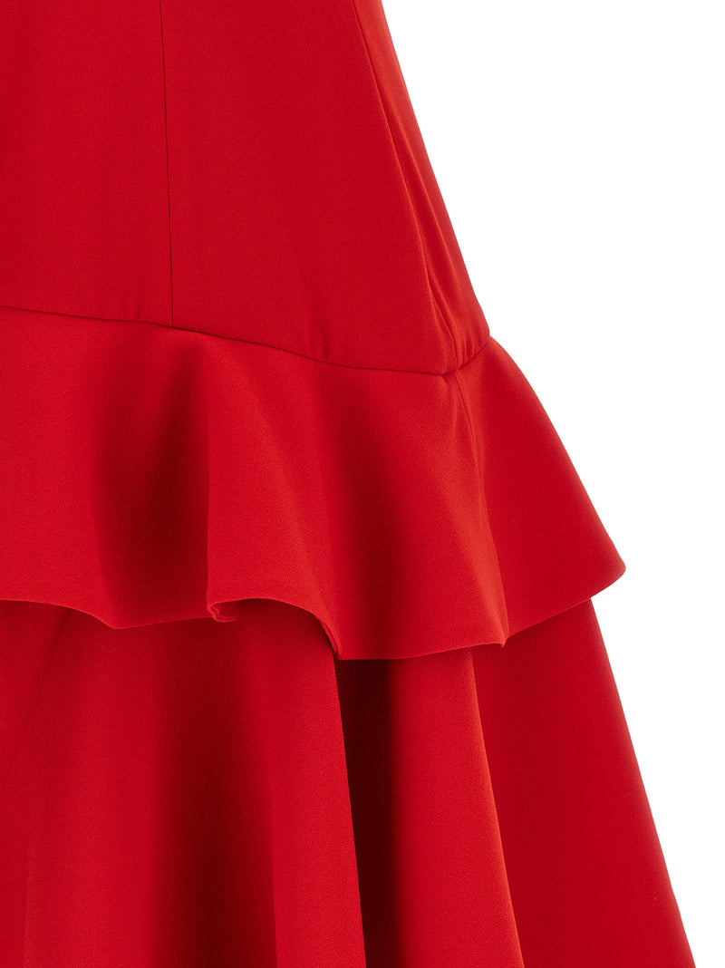 CATALINA Multicolor Polyester Midi Dress for Bold Fashionistas