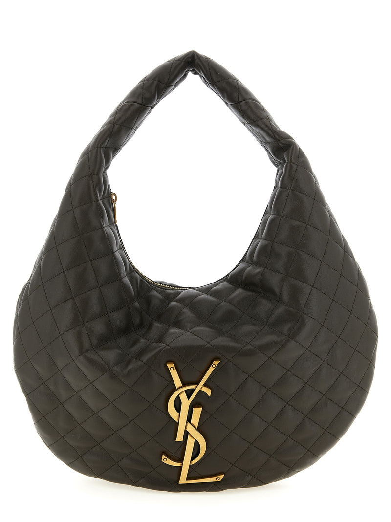 Sac bandoulière Saint Laurent en cuir d'agneau marron