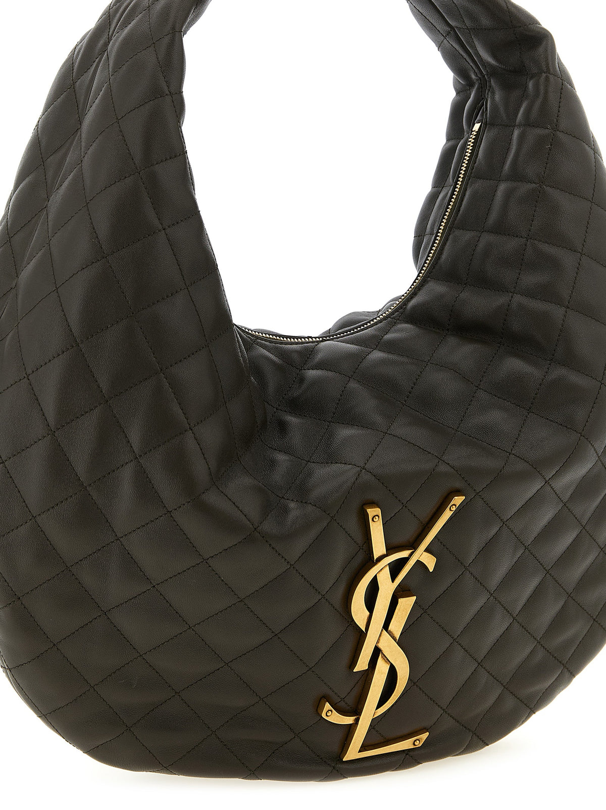 Sac bandoulière Saint Laurent en cuir d'agneau marron