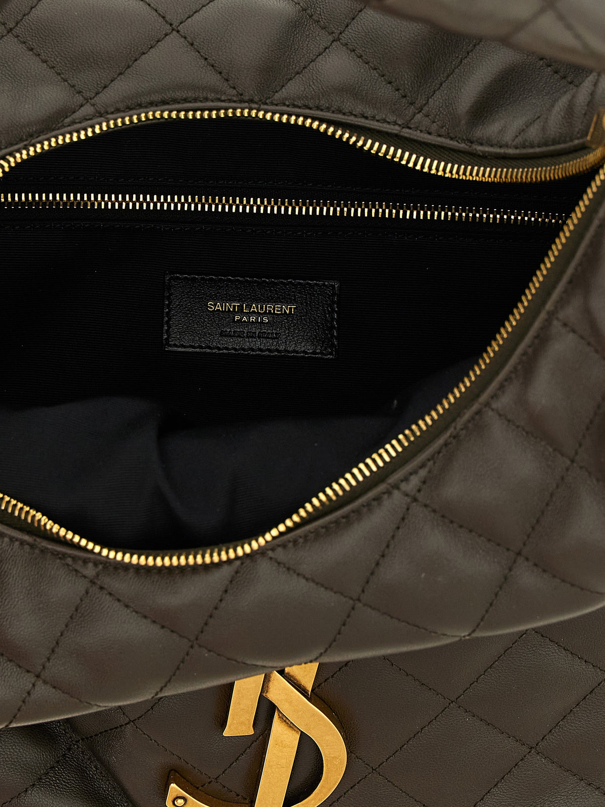 Sac bandoulière Saint Laurent en cuir d'agneau marron