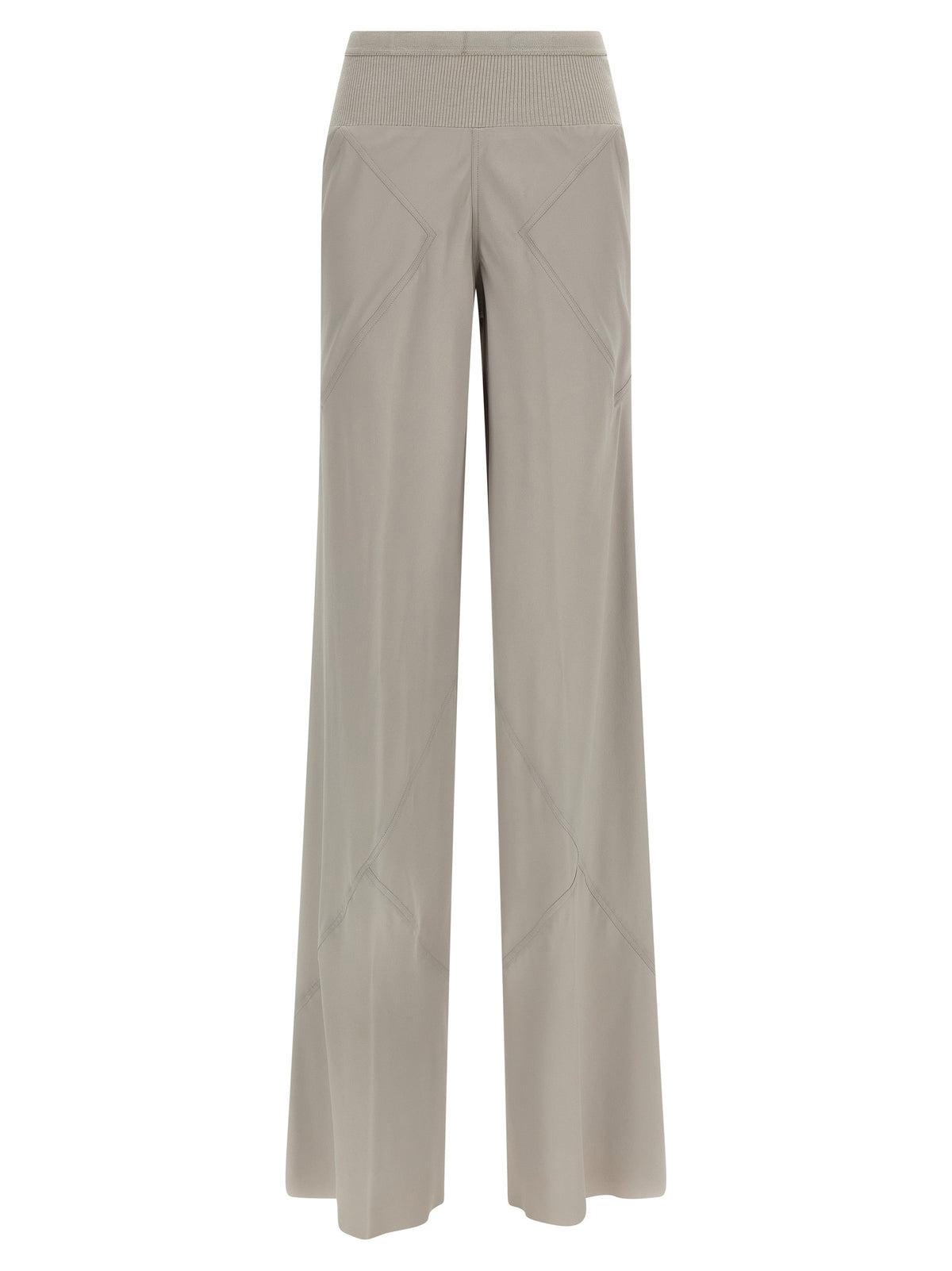 Rick Owens Gray Acetate Flared Pants