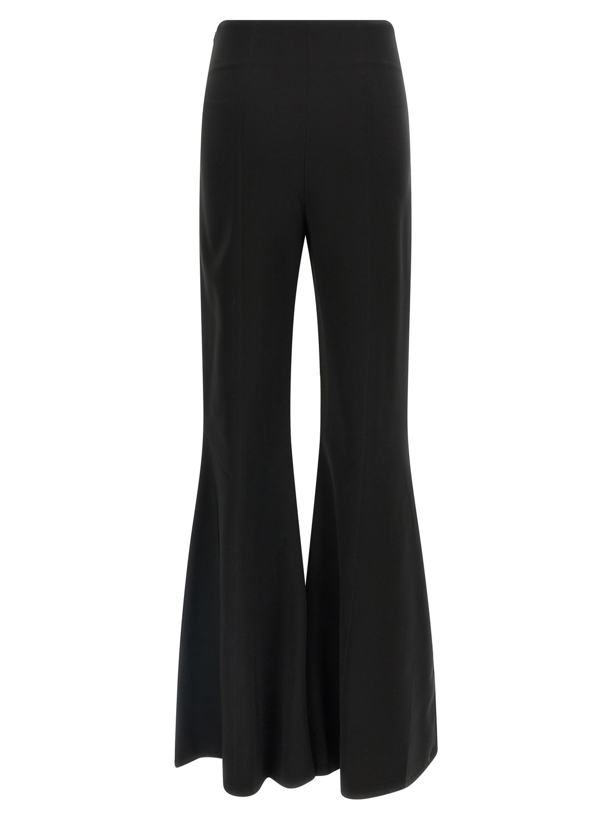 CATALINA Venezia Black Triacetate Flared Pants for Women
