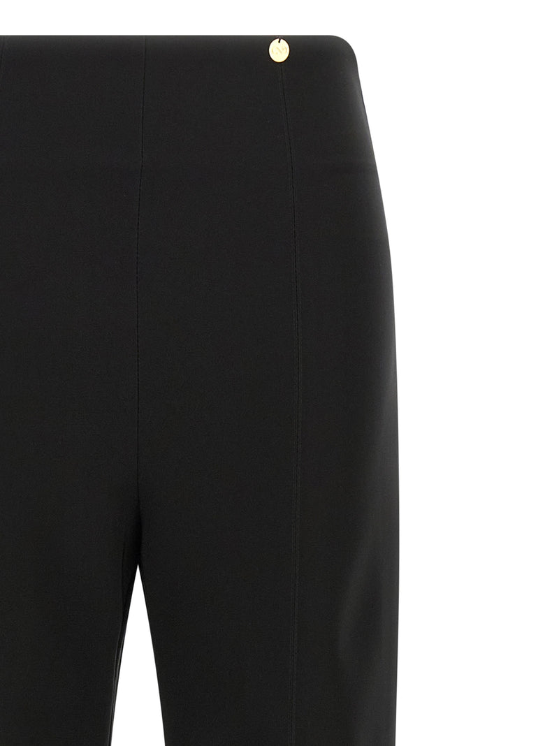 CATALINA Venezia Black Triacetate Flared Pants for Women