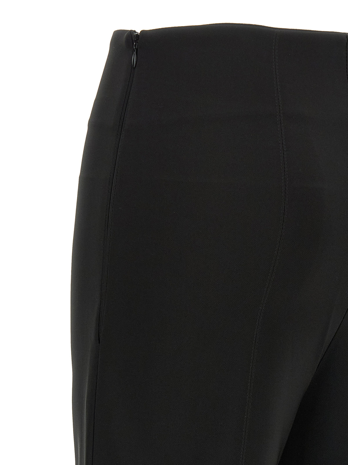 CATALINA Venezia Black Triacetate Flared Pants for Women