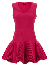Robe courte CATALINA en polyester fuchsia