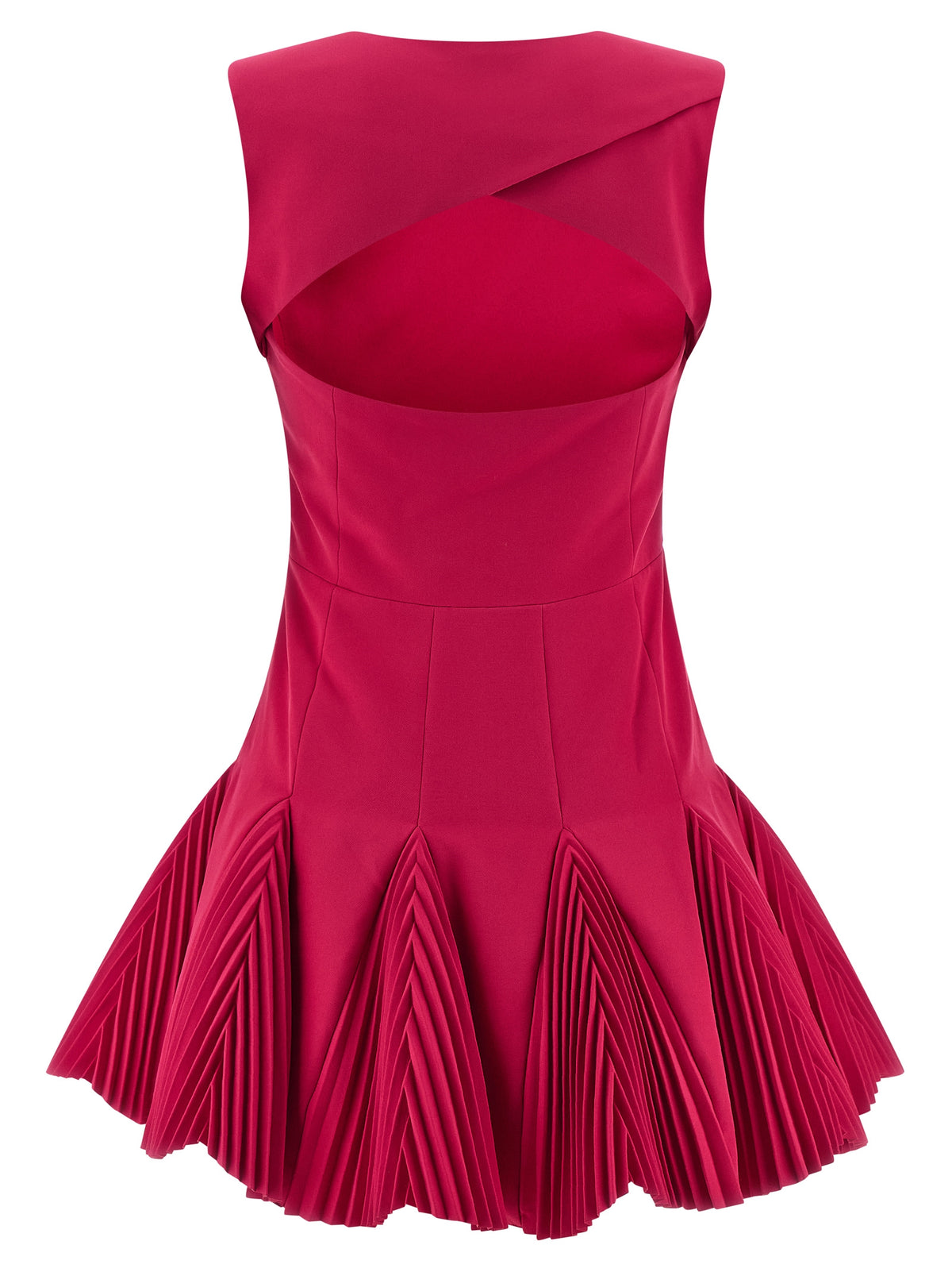 Robe courte CATALINA en polyester fuchsia