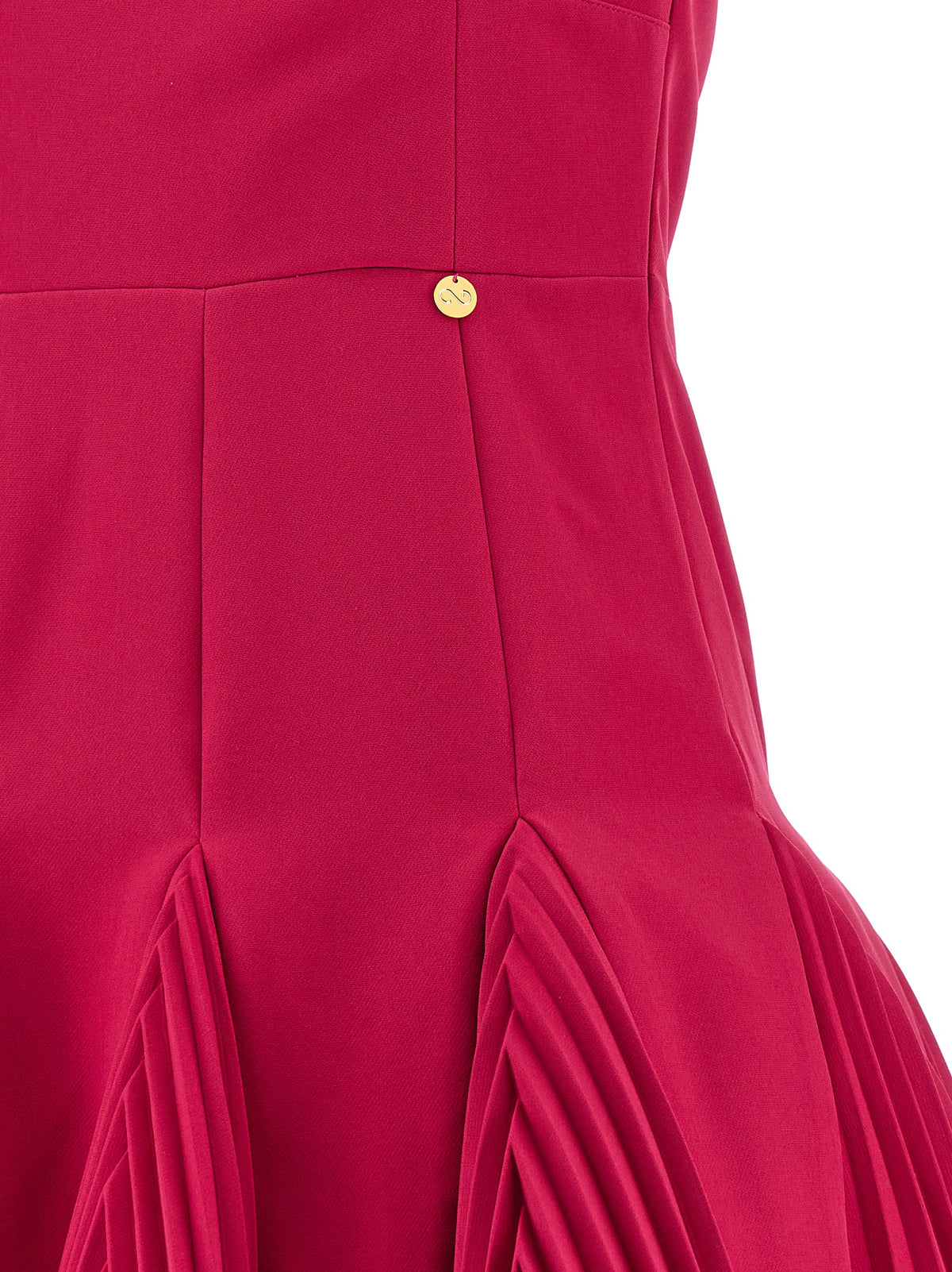 Robe courte CATALINA en polyester fuchsia