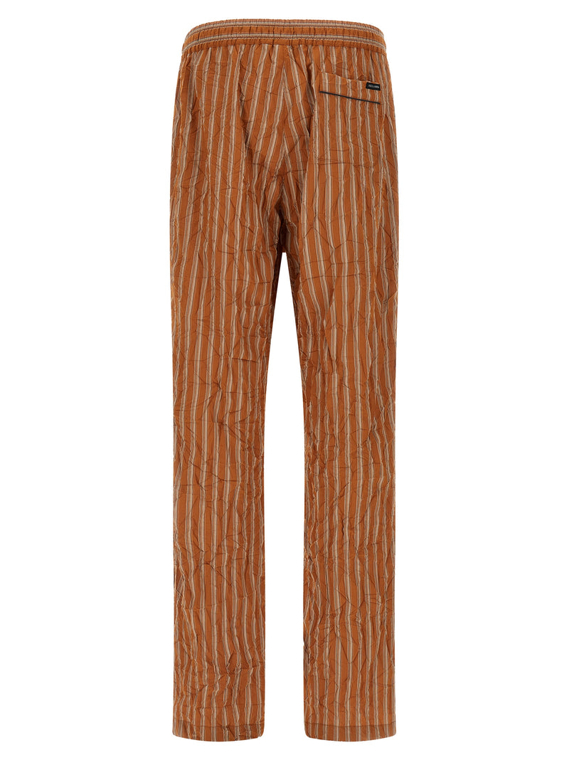 Dolce & Gabbana Vanity Brown Viscose Casual Pants for Men