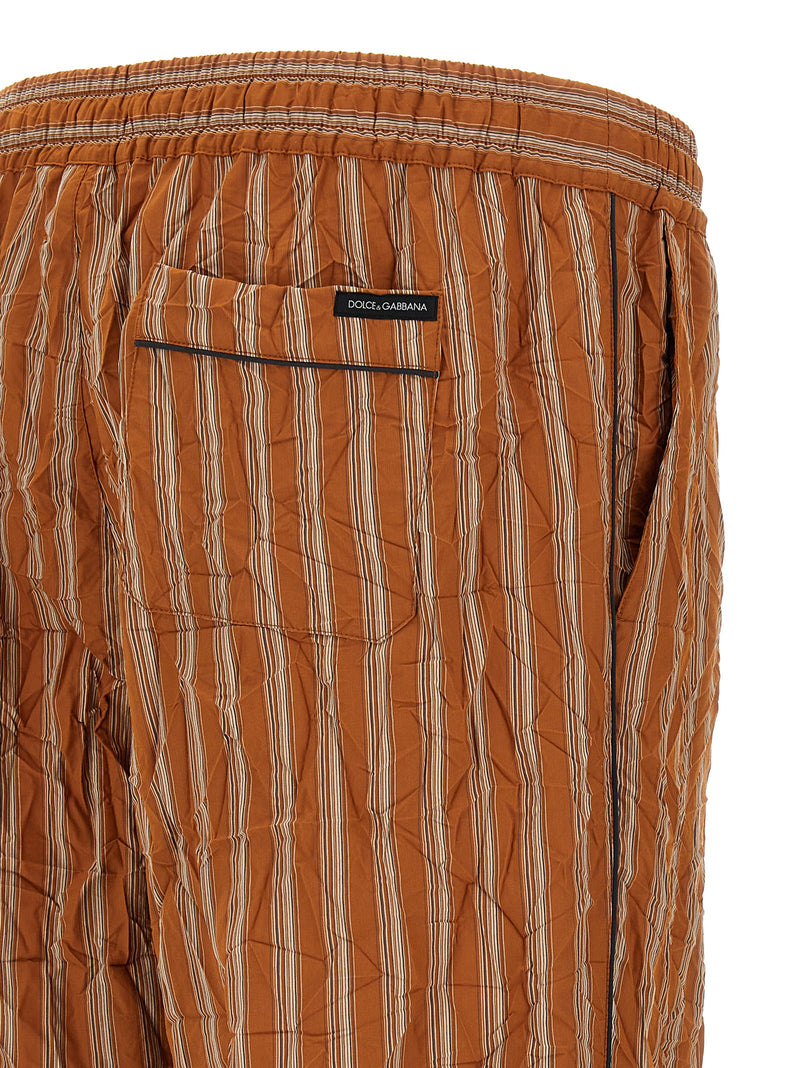 Dolce & Gabbana Vanity Brown Viscose Casual Pants for Men