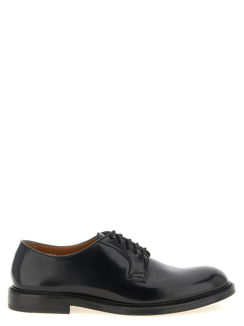Richelieu et Derbies Doucal's en cuir de veau noir