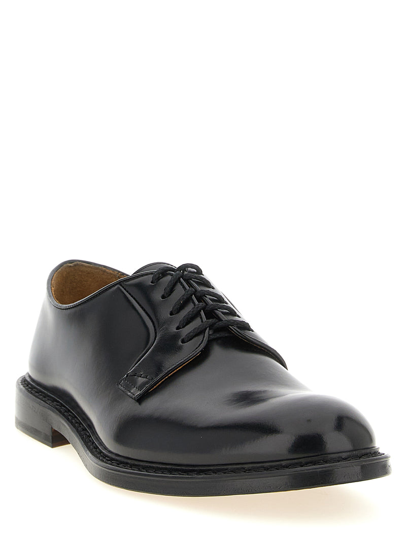 Richelieu et Derbies Doucal's en cuir de veau noir