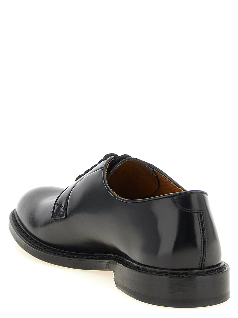 Richelieu et Derbies Doucal's en cuir de veau noir