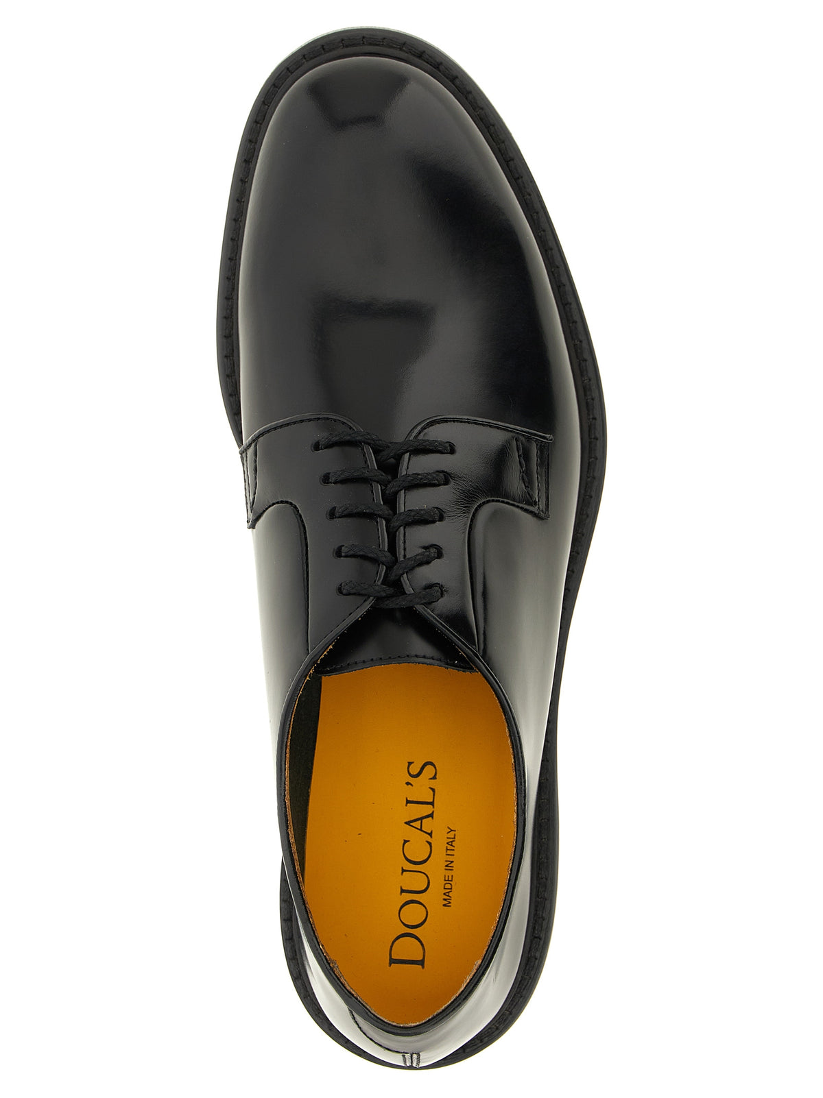 Richelieu et Derbies Doucal's en cuir de veau noir