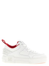 Baskets athlétiques Christian Louboutin en cuir de veau blanc