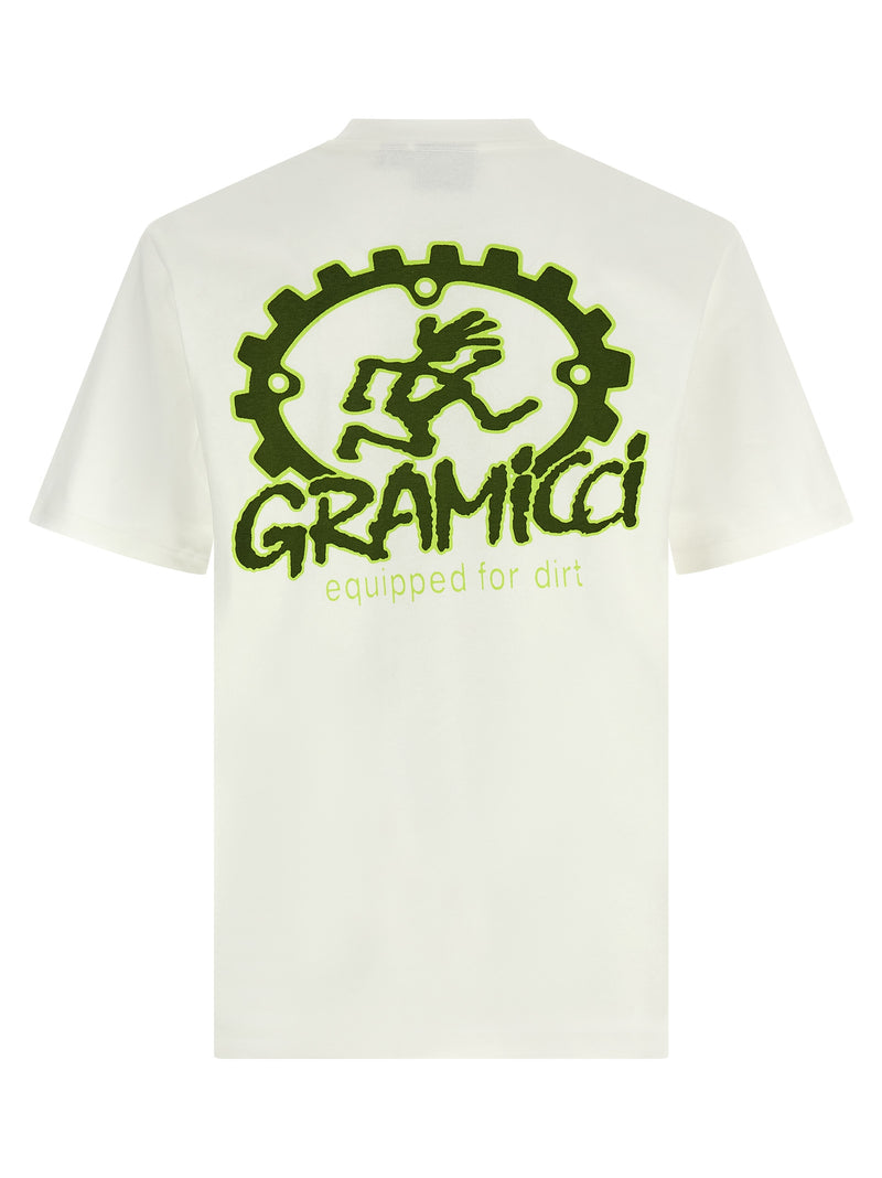 Gramicci White Cotton Sportswear T-Shirt for Men