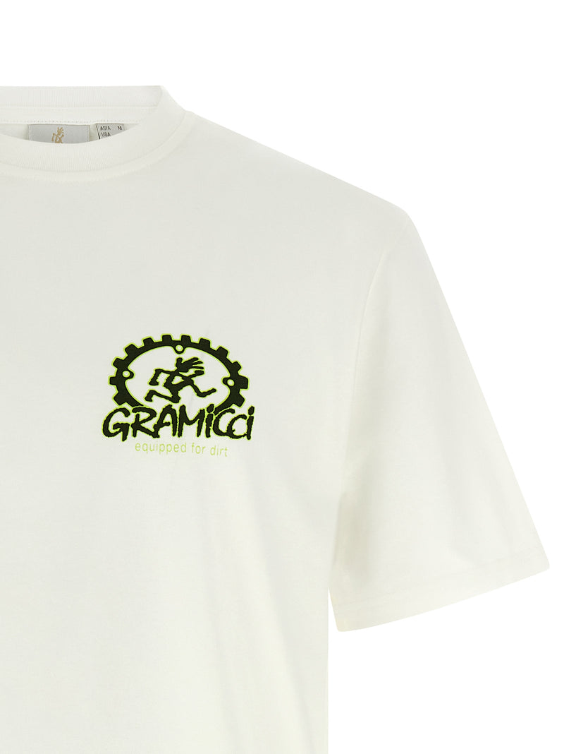 Gramicci White Cotton Sportswear T-Shirt for Men