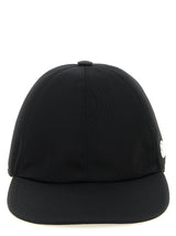 Stella McCartney Black Cotton Baseball Cap - Sustainable Style