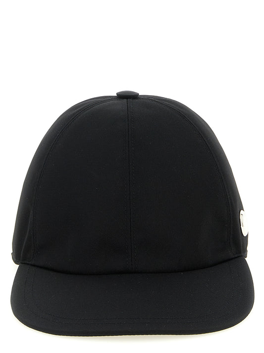 Stella McCartney Black Cotton Baseball Cap - Sustainable Style