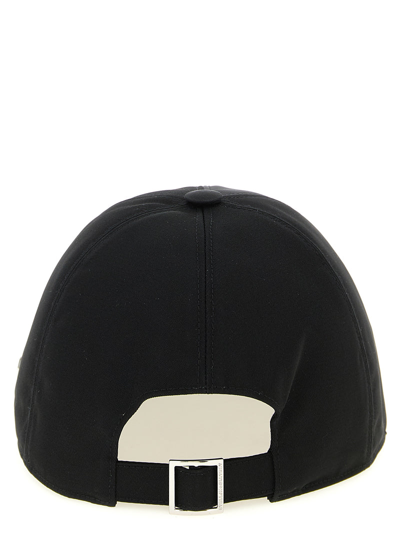 Stella McCartney Black Cotton Baseball Cap - Sustainable Style