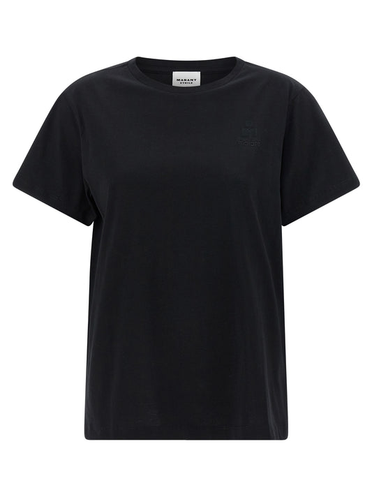 T-shirt en coton noir Isabel Marant Étoile